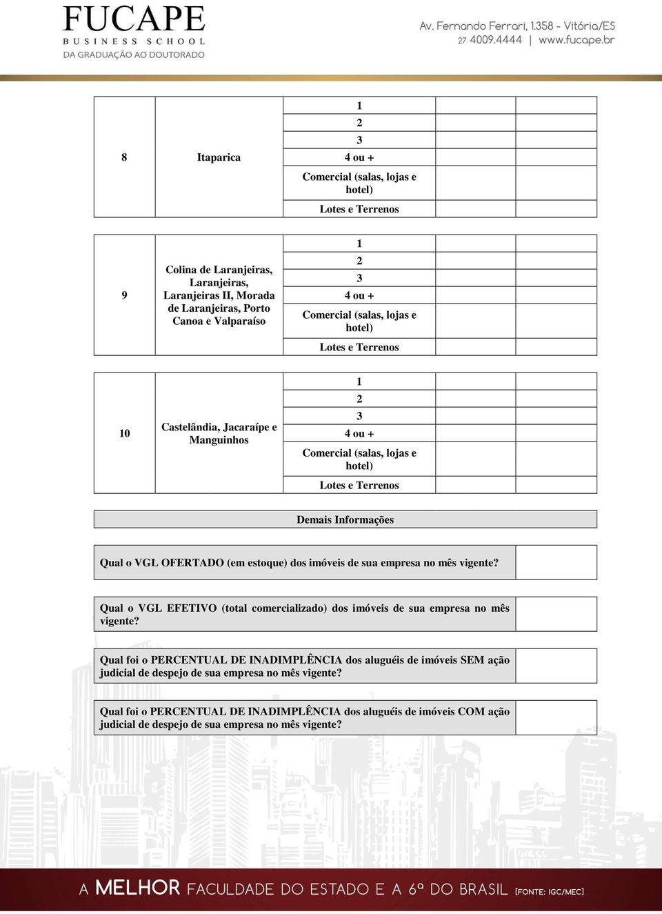 Qual o VGL EFETIVO (total comercializado) dos imóveis de sua empresa no mês vigente?