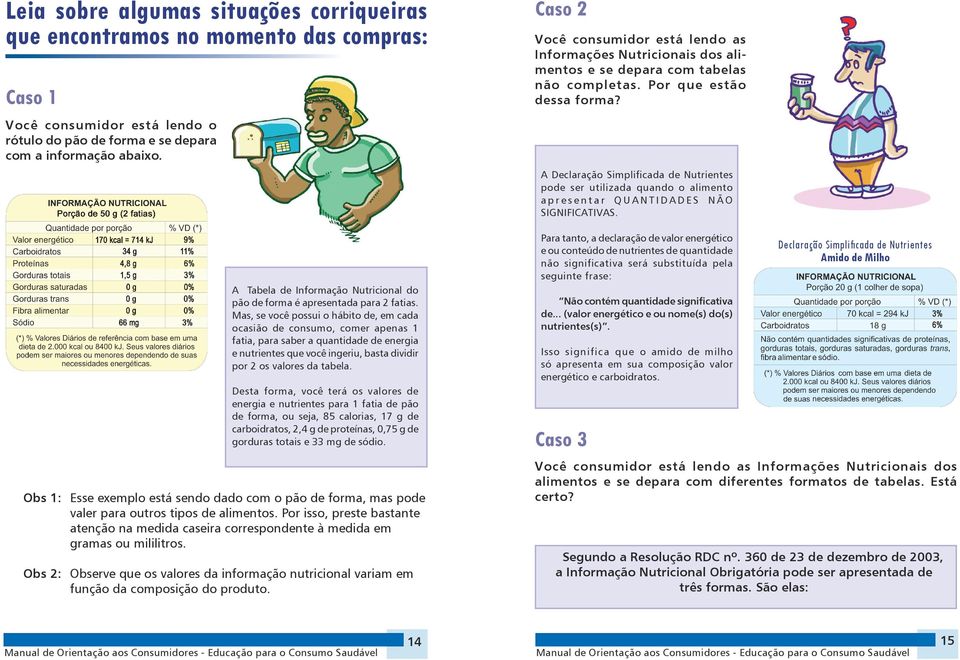 A Declaração Simplificada de Nutrientes pode ser utilizada quando o alimento apresentar QUANTIDADES NÃO SIGNIFICATIVAS.