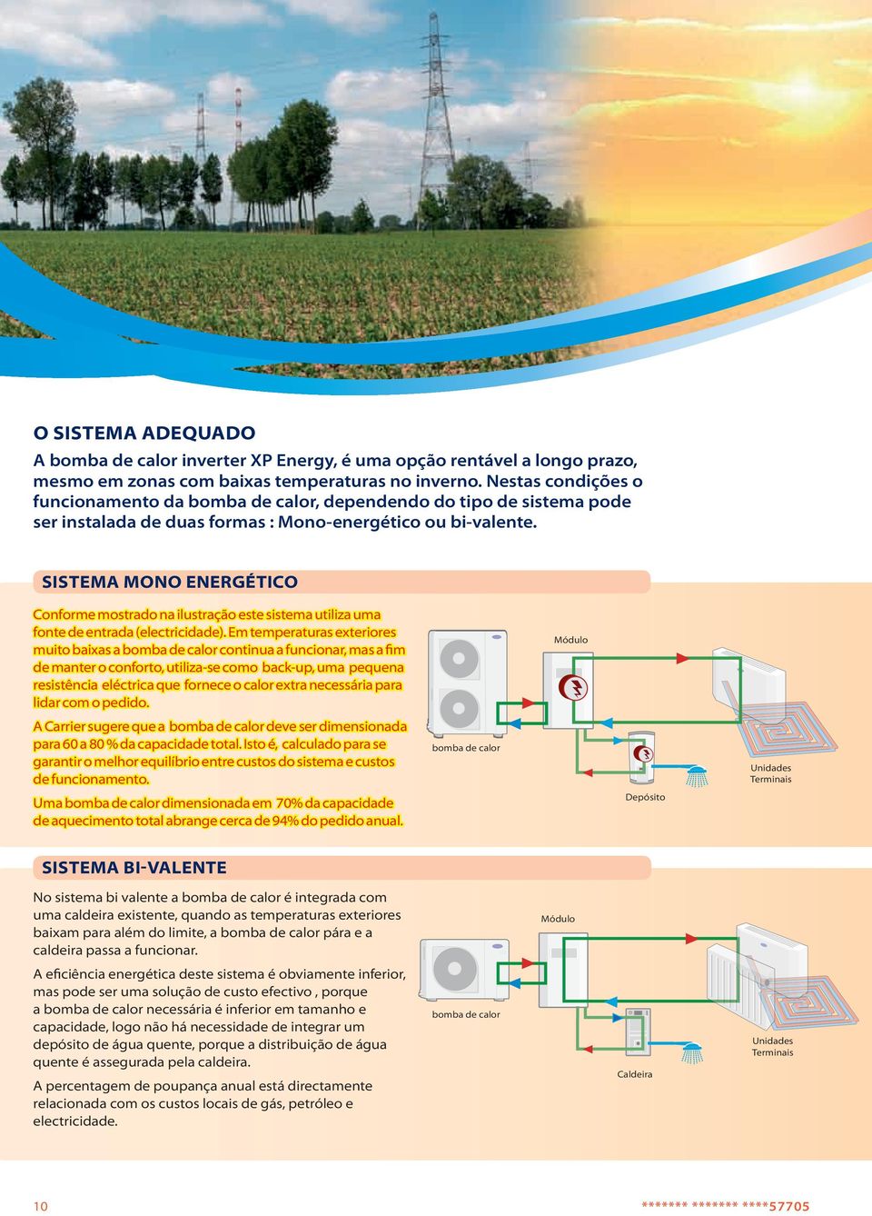 SISTEMA MONO ENERGÉTICO Conforme mostrado na ilustração este sistema utiliza uma fonte de entrada (electricidade).