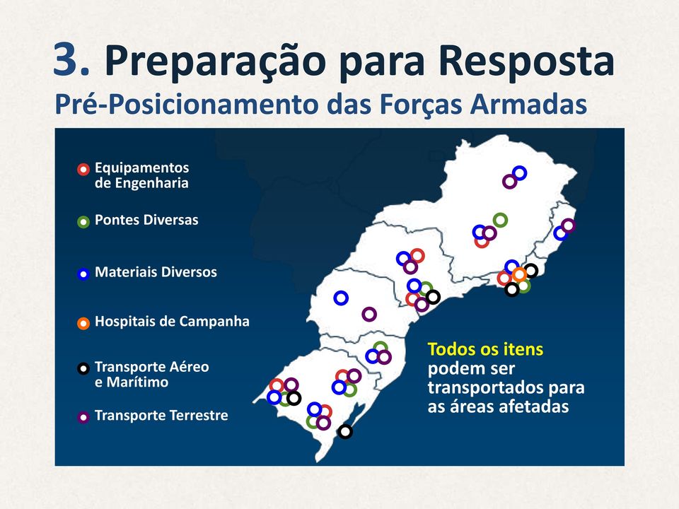 Diversos Hospitais de Campanha Transporte Aéreo e Marítimo