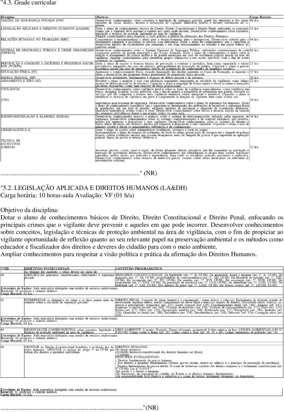 Constitucional e Direito Penal, enfocando os principais crimes que o vigilante deve prevenir e aqueles em que pode incorrer.