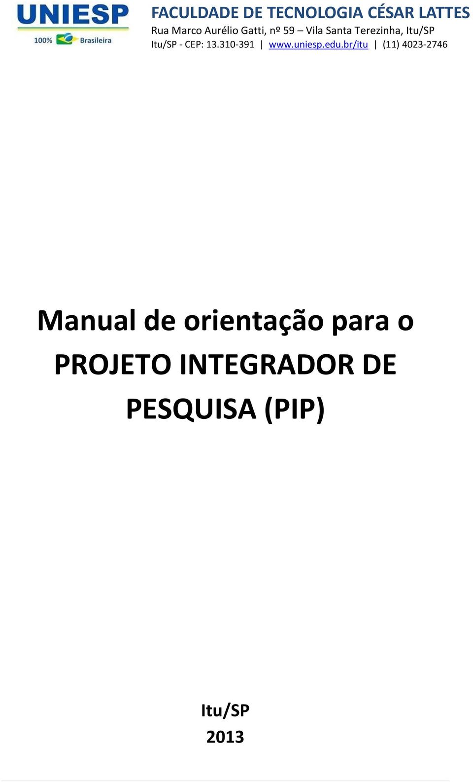 PROJETO INTEGRADOR