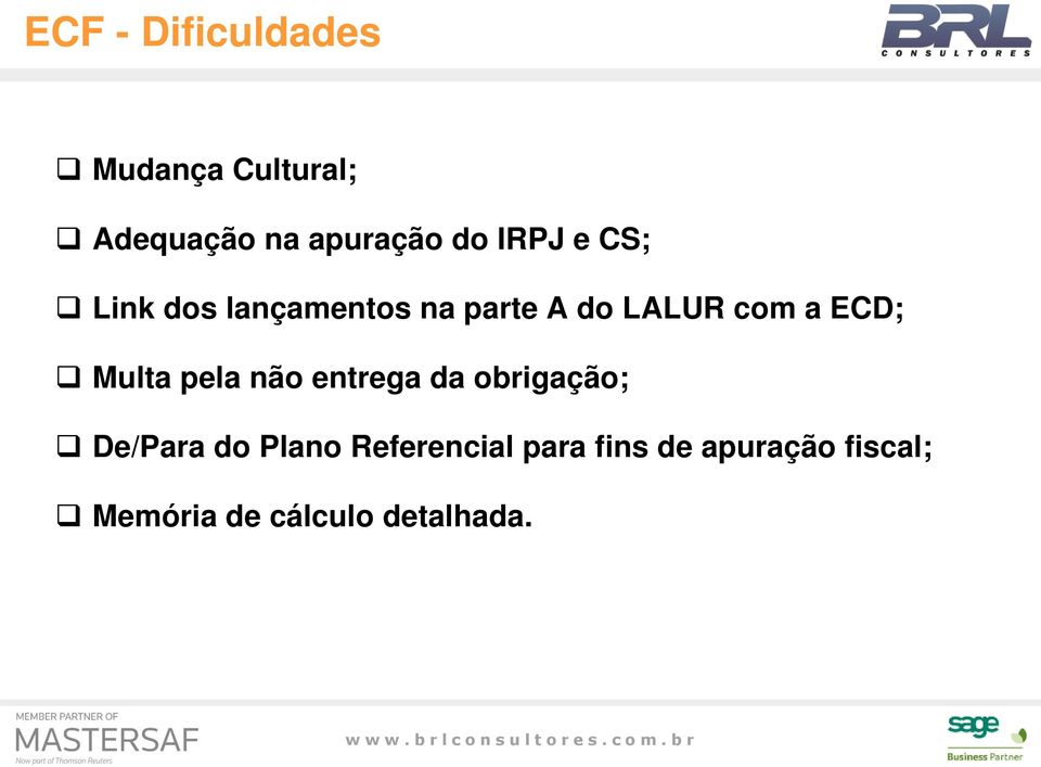 Multa pela não entrega da obrigação; De/Para do Plano