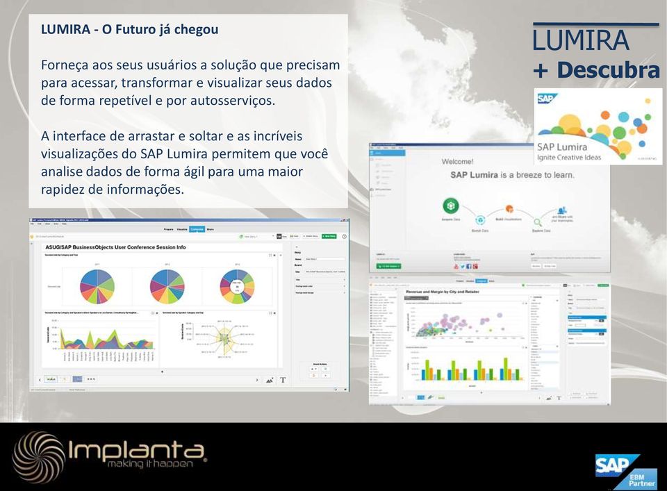 LUMIRA + Descubra A interface de arrastar e soltar e as incríveis visualizações do SAP