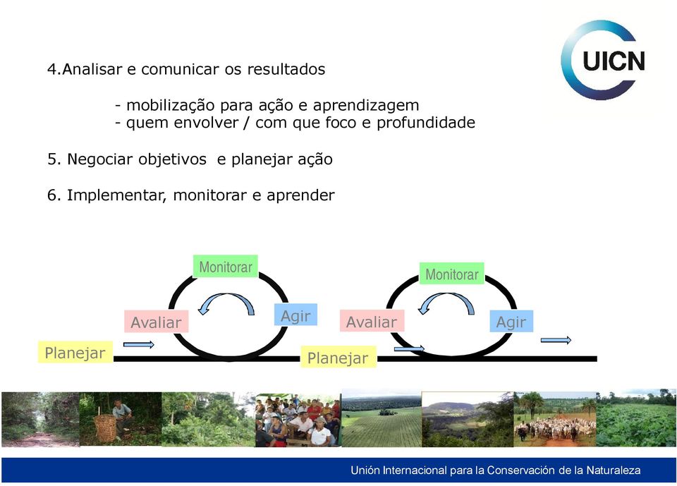 Negociar objetivos e planejar ação 6.