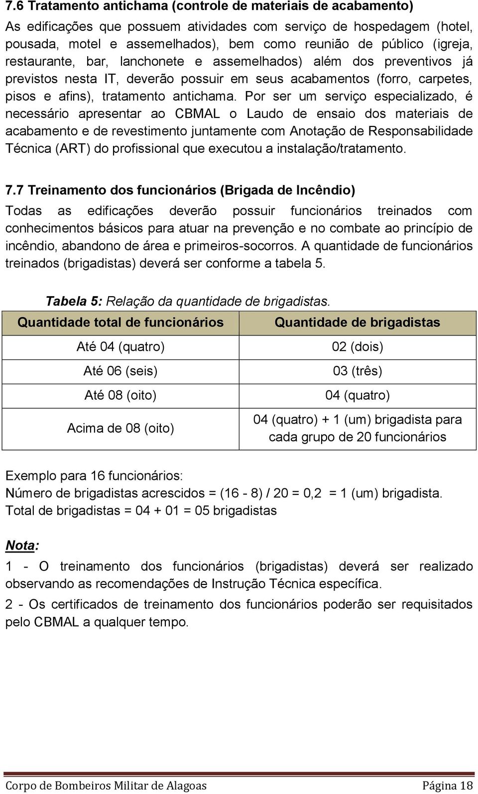 Por ser um serviço especializado, é necessário apresentar ao CBMAL o Laudo de ensaio dos materiais de acabamento e de revestimento juntamente com Anotação de Responsabilidade Técnica (ART) do