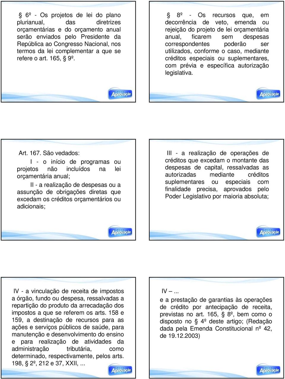 8º - Os recursos que, em decorrência de veto, emenda ou rejeição do projeto de lei orçamentária anual, ficarem sem despesas correspondentes poderão ser utilizados, conforme o caso, mediante créditos