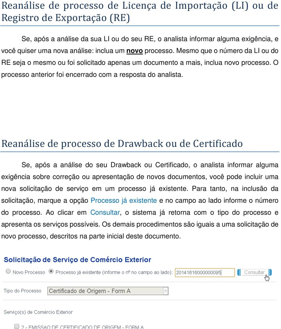 O processo anterior foi encerrado com a resposta do analista.