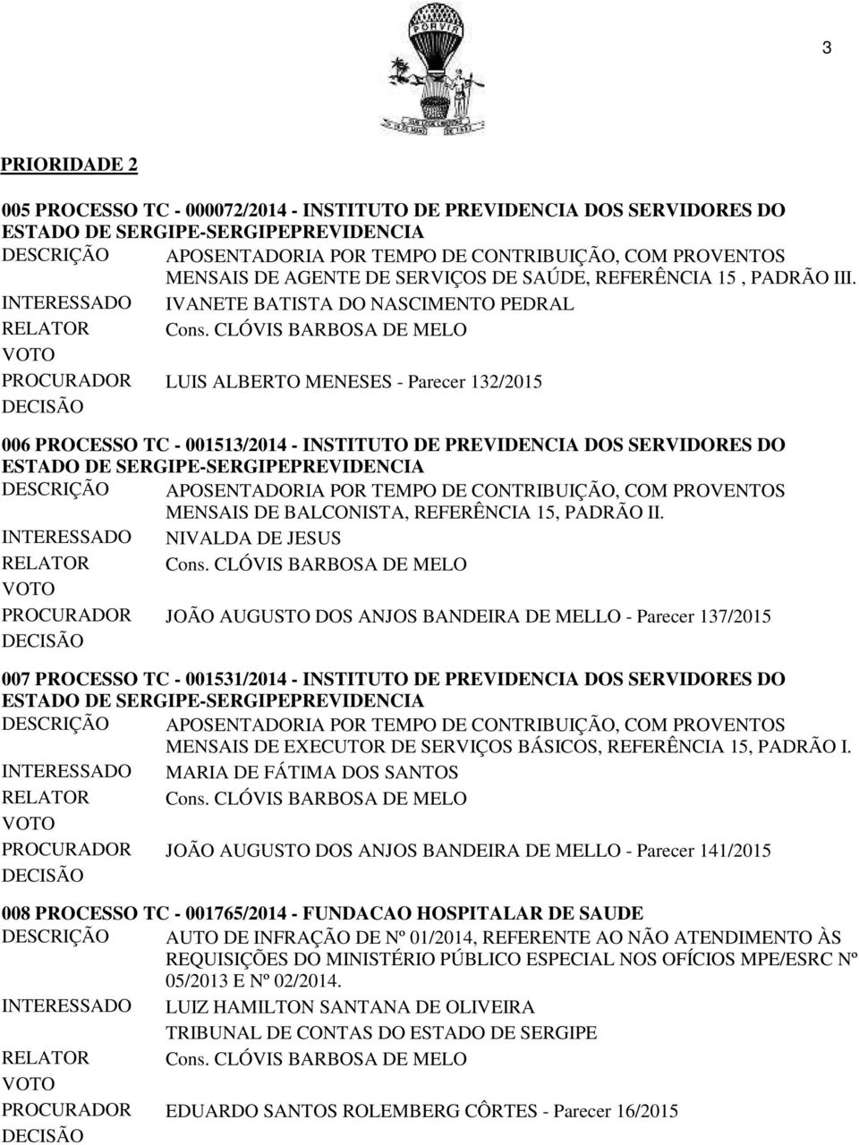 REFERÊNCIA 15, PADRÃO II.