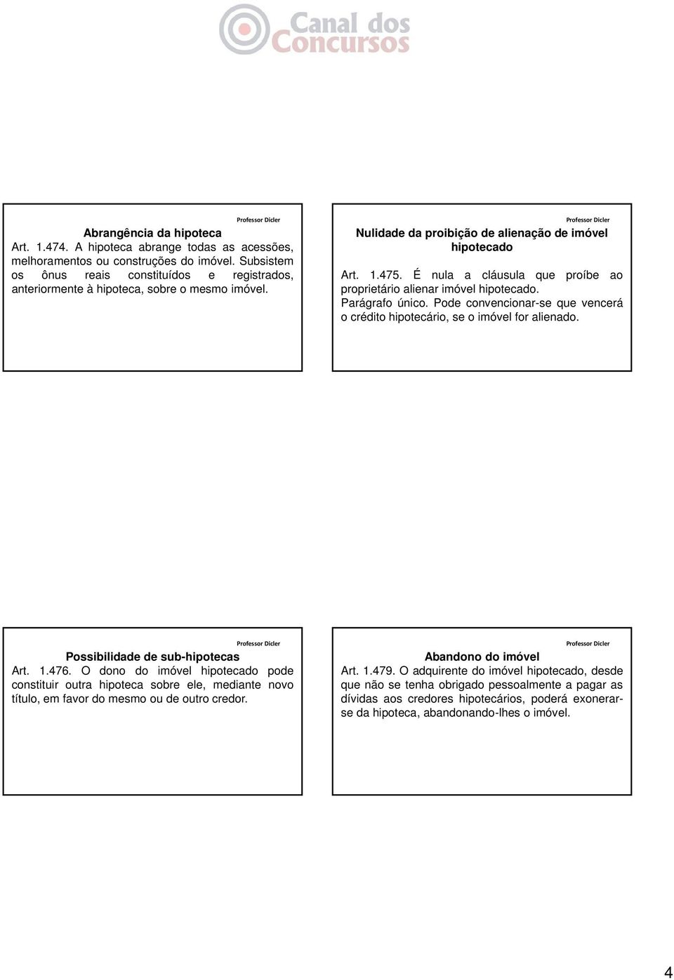 É nula a cláusula que proíbe ao proprietário alienar imóvel hipotecado. Parágrafo único. Pode convencionar-se que vencerá o crédito hipotecário, se o imóvel for alienado.