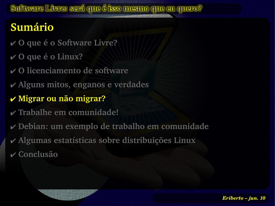 Migrar ou não migrar? Trabalhe em comunidade!