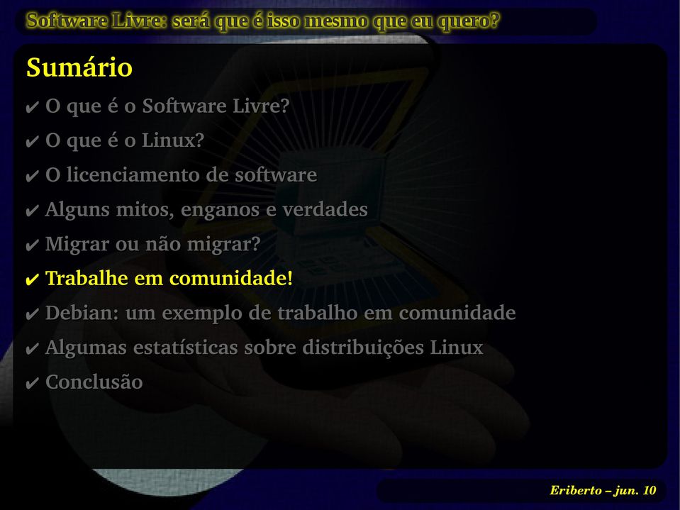 Migrar ou não migrar? Trabalhe em comunidade!