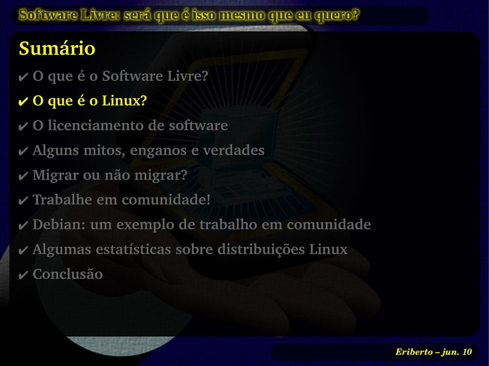 Migrar ou não migrar? Trabalhe em comunidade!