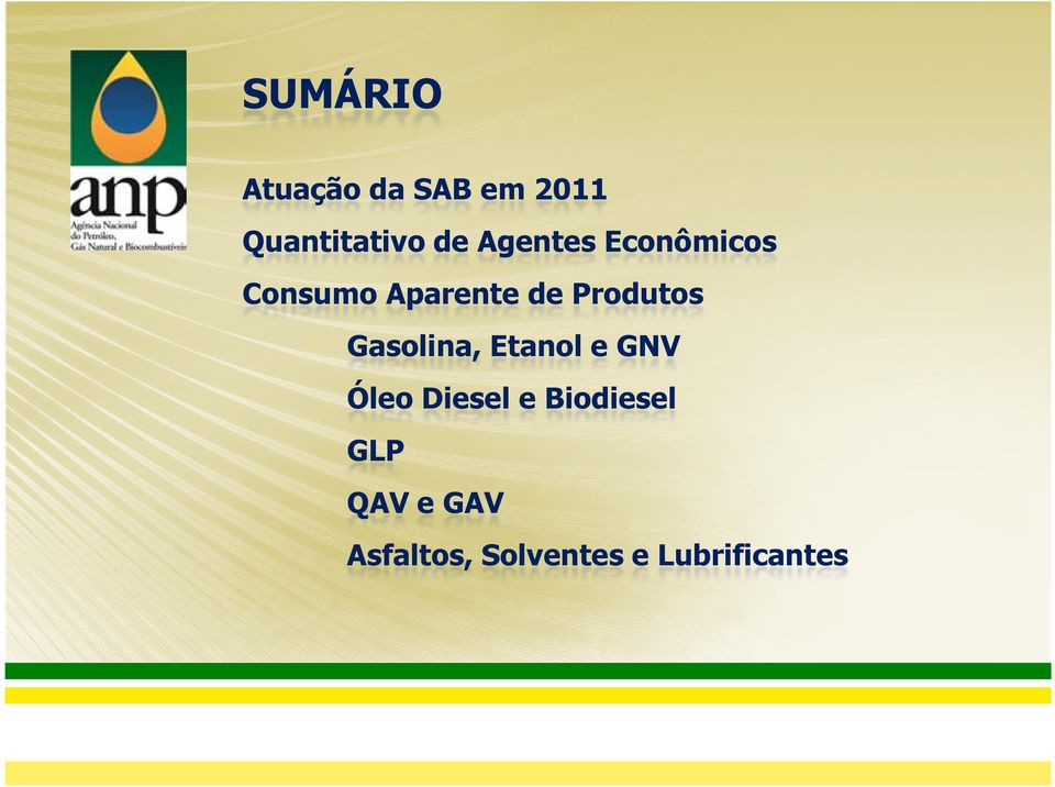 Gasolina, Etanol e GNV Óleo Diesel e Biodiesel