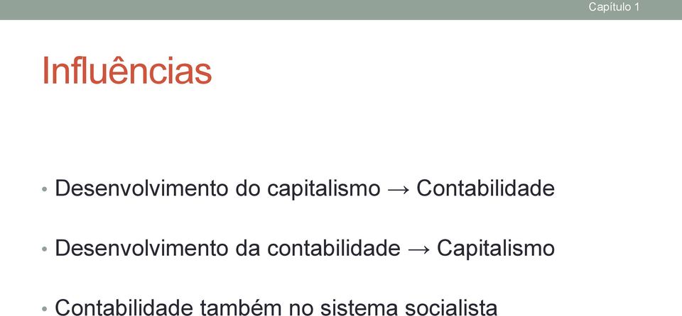 Desenvolvimento da contabilidade