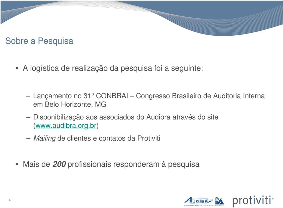 Disponibilização aos associados do Audibra através do site (www.audibra.org.