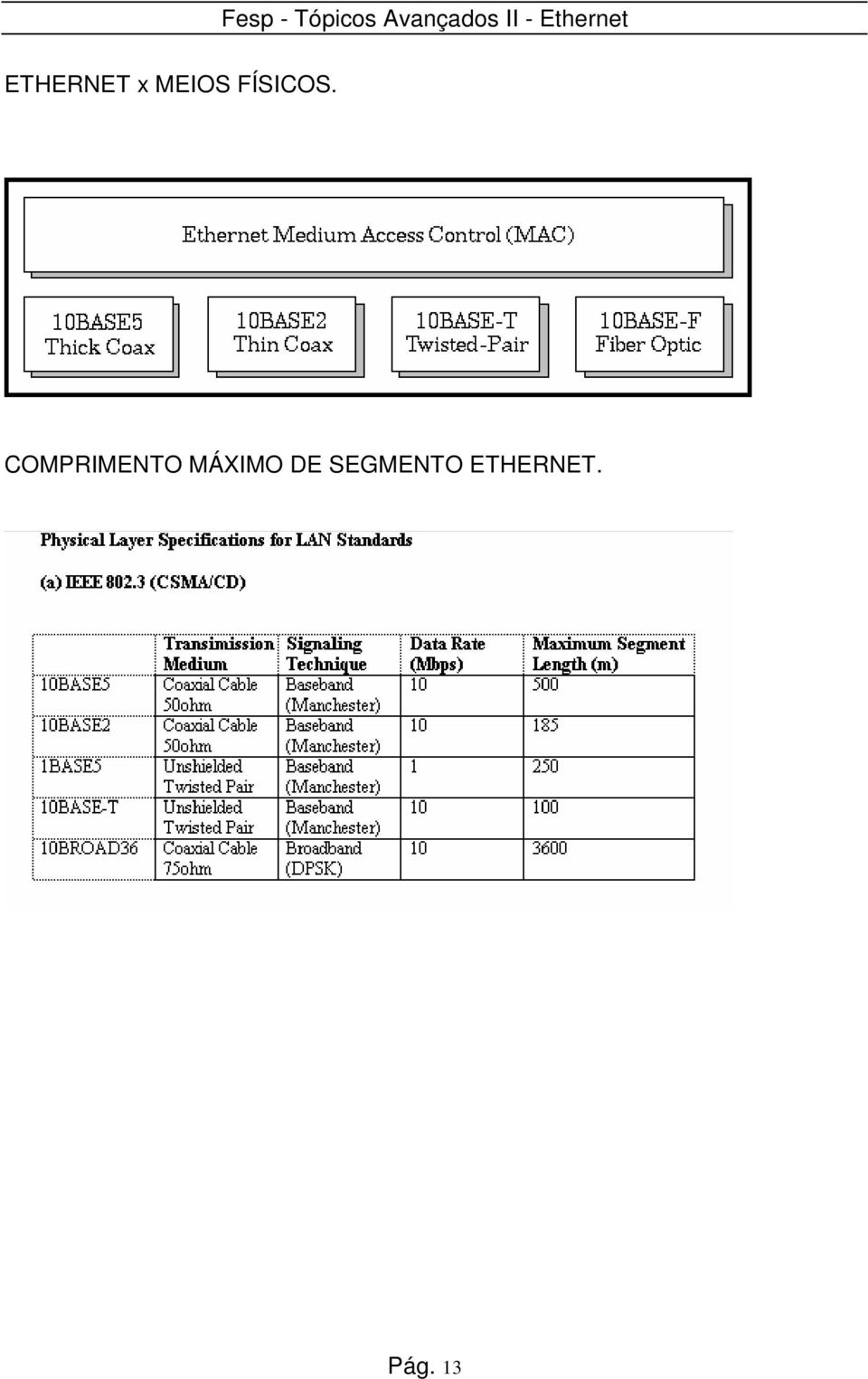 COMPRIMENTO MÁXIMO