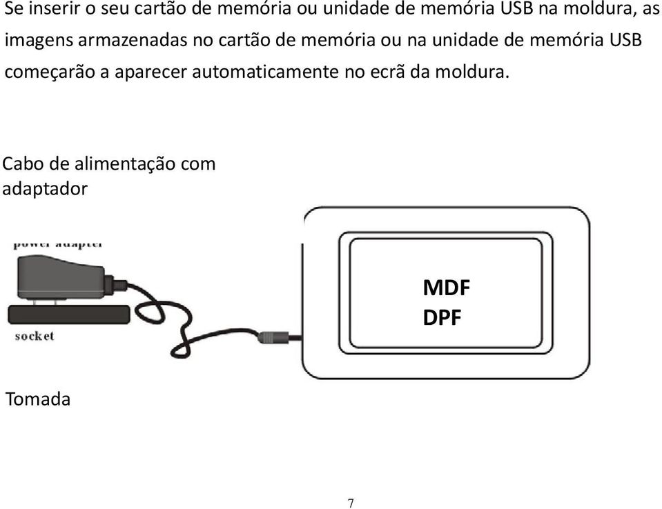 unidade de memória USB começarão a aparecer automaticamente no