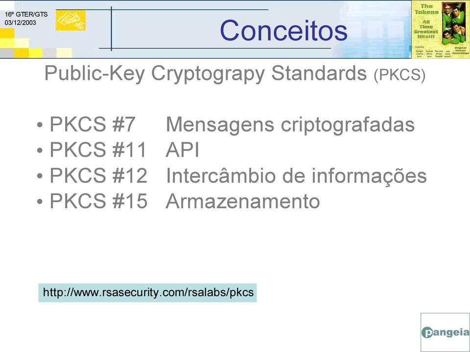 API PKCS #12 Intercâmbio de informações PKCS #15