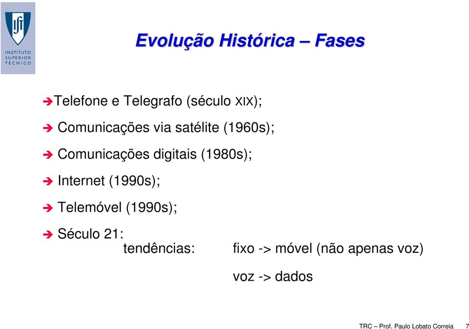 Internet (1990s); Telemóvel (1990s); Século 21: tendências: fixo