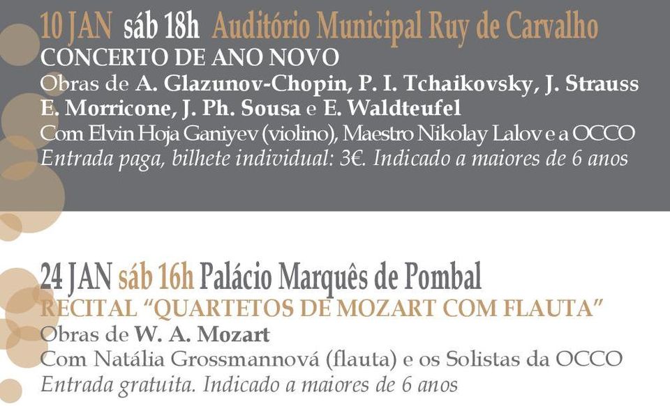 Waldteufel Com Elvin Hoja Ganiyev (violino), Maestro Nikolay Lalov e a OCCO Entrada paga, bilhete individual: 3.
