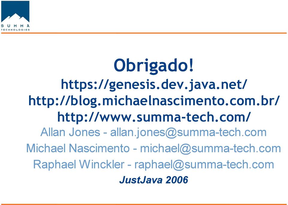 com/ Allan Jones - allan.jones@summa-tech.