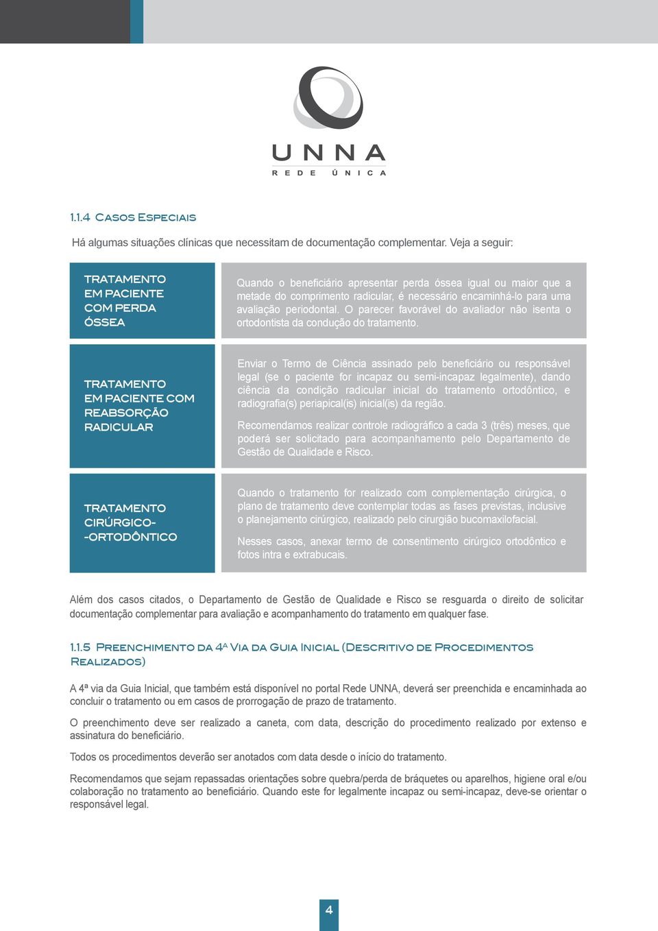 periodontal. O parecer favorável do avaliador não isenta o ortodontista da condução do tratamento.