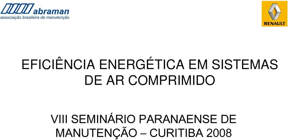 VIII SEMINÁRIO PARANAENSE