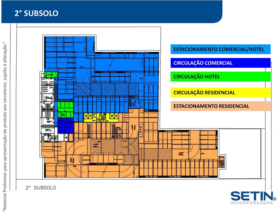 2 SUBSOLO ESTACIONAMENTO COMERCIAL/HOTEL CIRCULAÇÃO