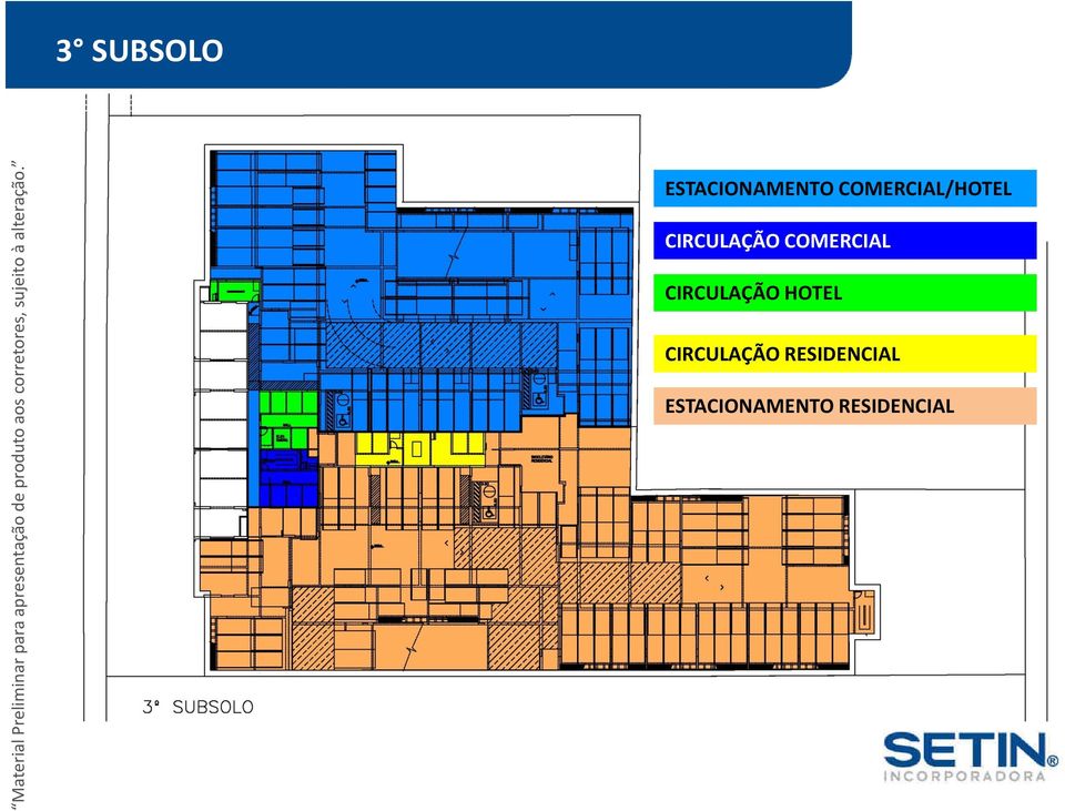 3 SUBSOLO ESTACIONAMENTO COMERCIAL/HOTEL CIRCULAÇÃO