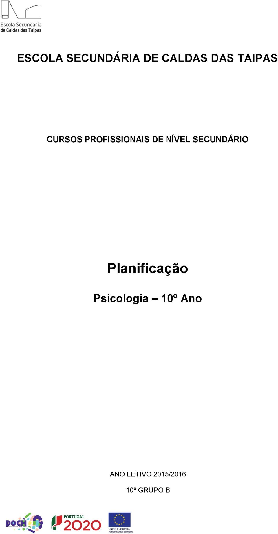 NÍVEL SECUNDÁRIO Planificação