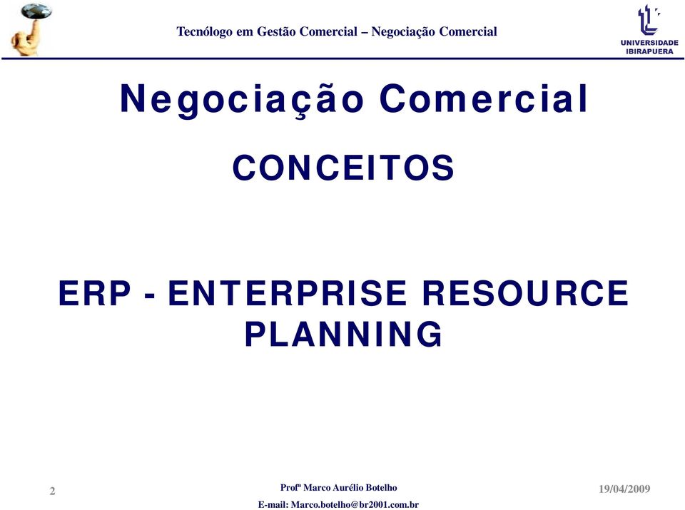 CONCEITOS ERP -