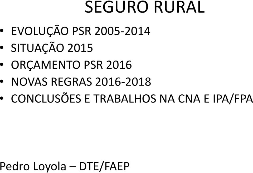 REGRAS 2016-2018 CONCLUSÕES E