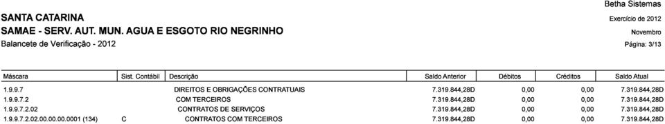 TERCEIROS E OBRIGAÇÕES DE COM SERVIÇOS