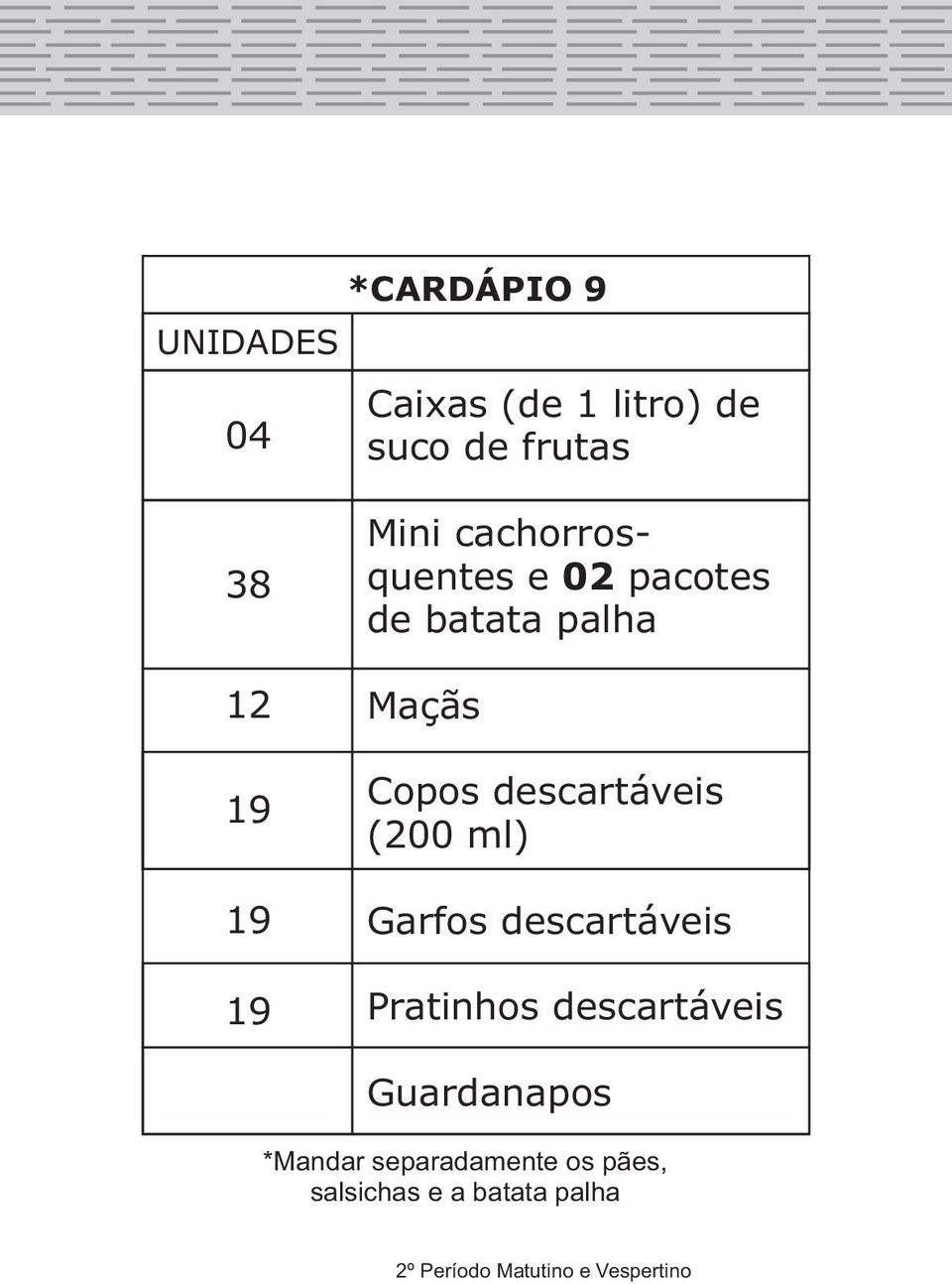 batata palha Maçãs *Mandar