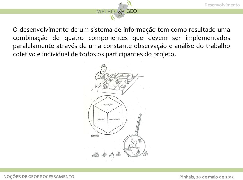 implementados paralelamente através de uma constante observação e