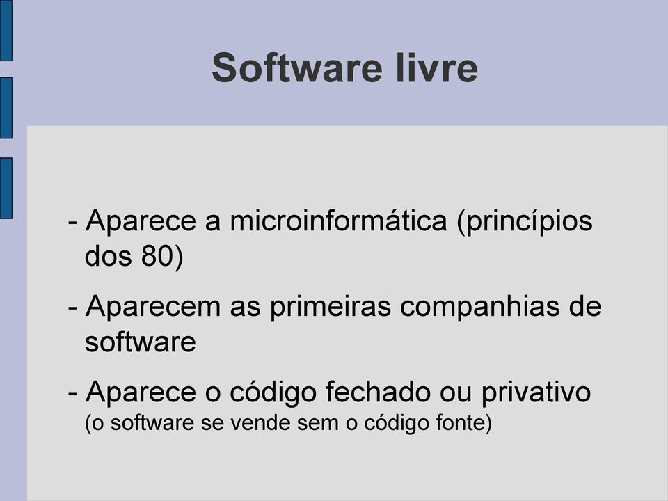 companhias de software - Aparece o código