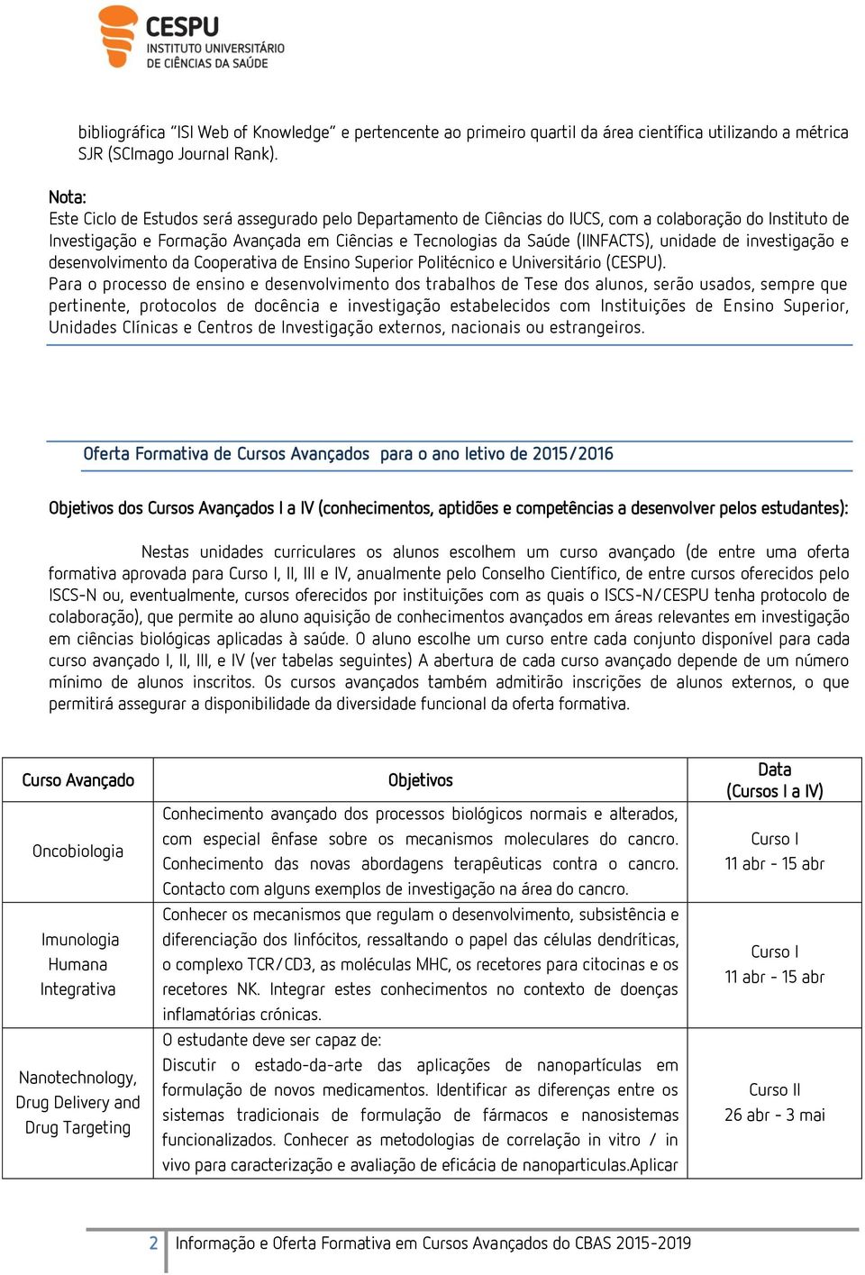 unidade de investigação e desenvolvimento da Cooperativa de Ensino Superior Politécnico e Universitário (CESPU).