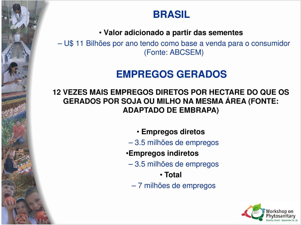 DO QUE OS GERADOS POR SOJA OU MILHO NA MESMA ÁREA (FONTE: ADAPTADO DE EMBRAPA) Empregos