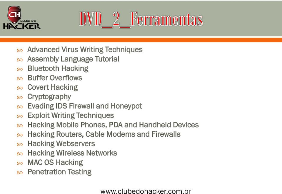 Techniques Hacking Mobile Phones, PDA and Handheld Devices Hacking Routers, Cable Modems