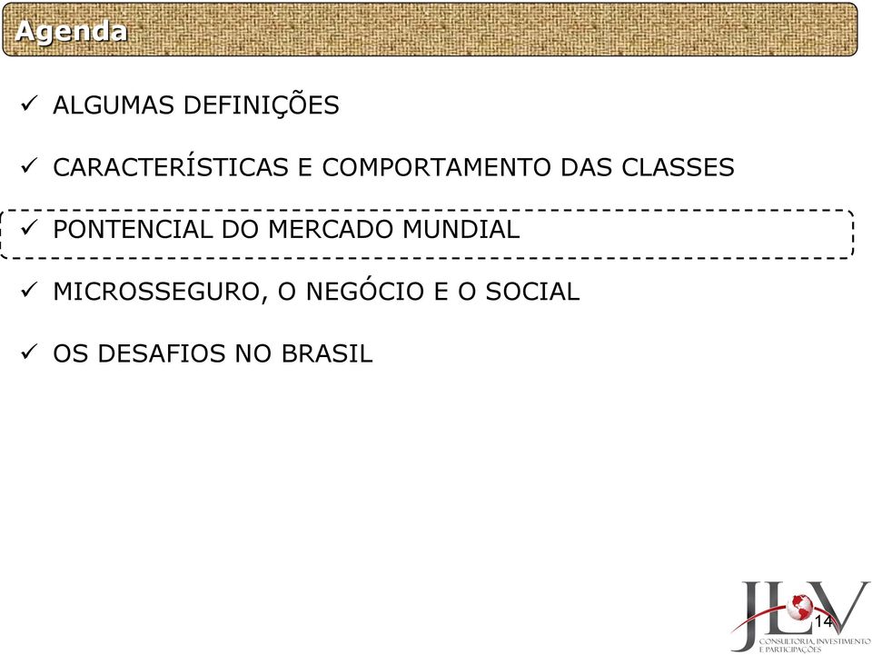 CLASSES PONTENCIAL DO MERCADO MUNDIAL