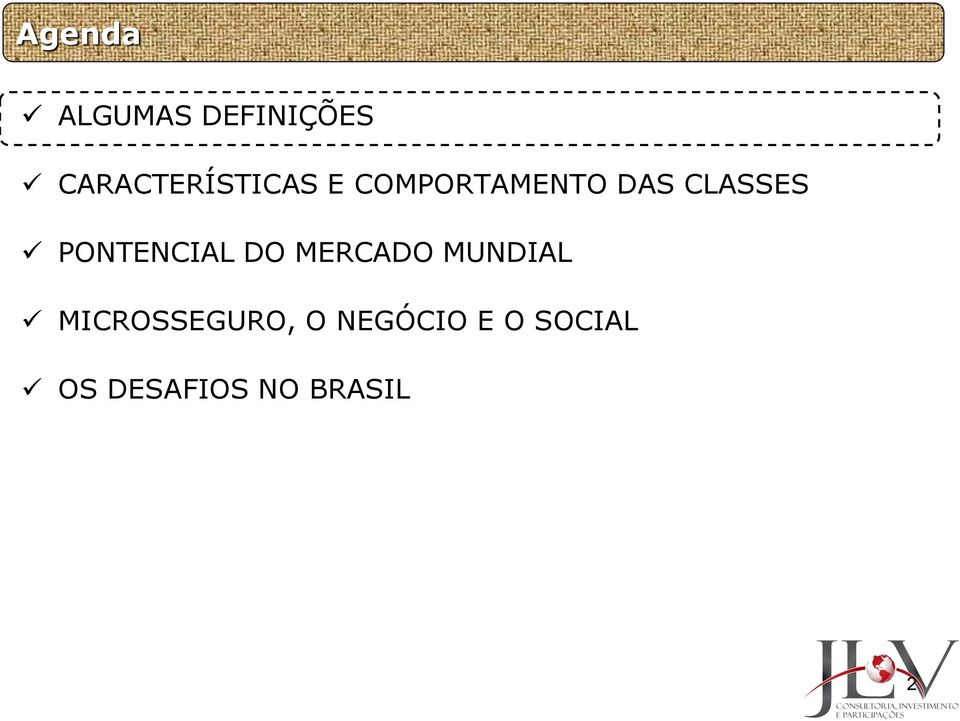 CLASSES PONTENCIAL DO MERCADO MUNDIAL