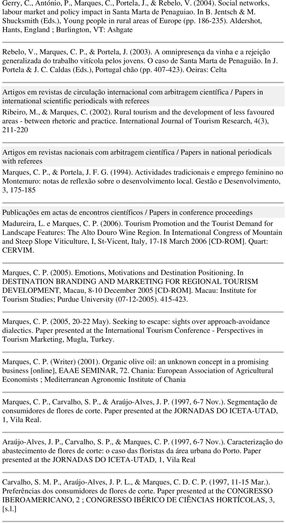 A omnipresença da vinha e a rejeição generalizada do trabalho vitícola pelos jovens. O caso de Santa Marta de Penaguião. In J. Portela & J. C. Caldas (Eds.), Portugal chão (pp. 407-423).