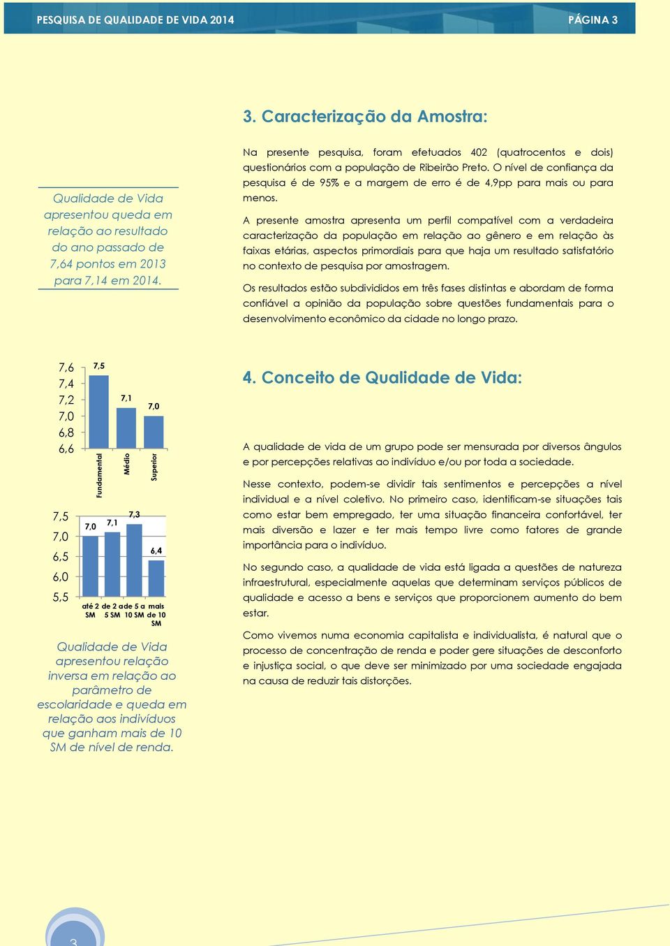 Na presente pesquisa, foram efetuados 402 (quatrocentos e dois) questionários com a população de Ribeirão Preto.