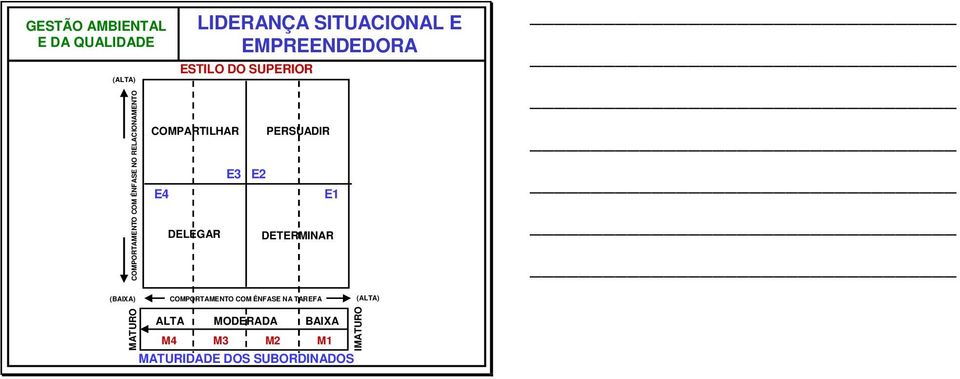 DETERMINAR (BAIXA) COMPORTAMENTO COM ÊNFASE NA TAREFA (ALTA)