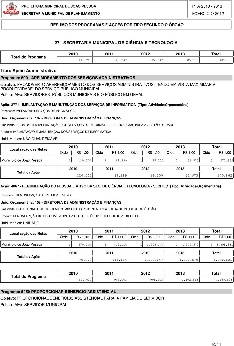 SERVIÇO PÚBLICO MUNICIPAL.