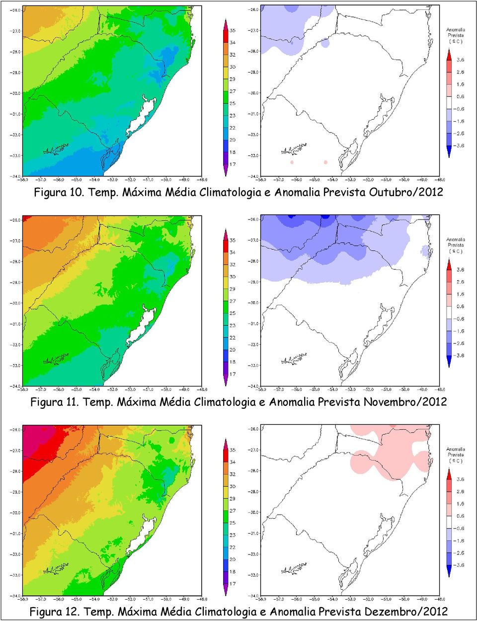 Outubro/2012 Figura 11. Temp.  Novembro/2012 Figura 12.