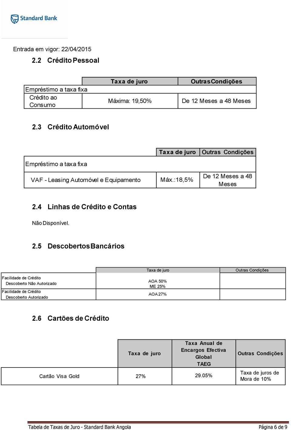 4 Linhas de Crédito e Contas 2.