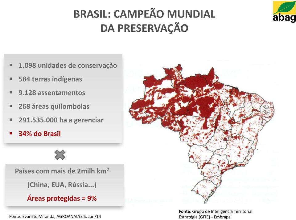 128 assentamentos 268 áreas quilombolas 291.535.