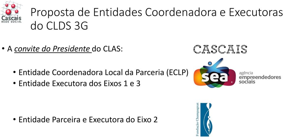 Coordenadora Local da Parceria (ECLP) Entidade